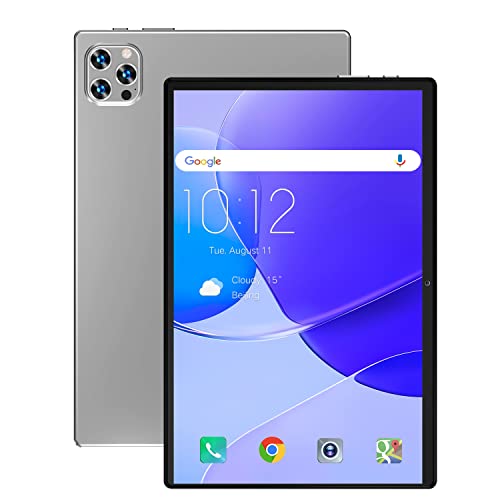 Tablet 10 Pollici Tablet Android 11, 64 GB ROM+4GB RAM (128 GB Espandibili) Tablet in Offerta , Dual 4G LTE SIM WIF, Fotocamera 5MP+8MP| IPS HD 8000mAh |Bluetooth| GPS | Type-C Tablets PC (Grigio)