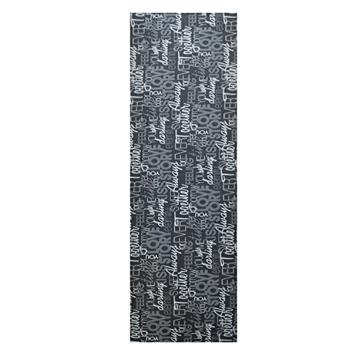 Tappeto cucina grigio nero scritte love antiscivolo life design living (cm 50 x 300)