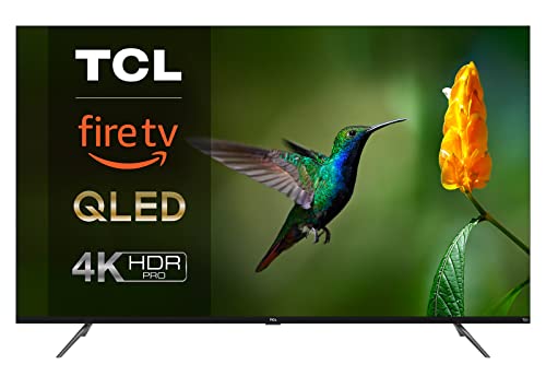 TCL 50CF630 50  (126 cm) Fire TV QLED (4K Ultra HD, HDR 10+, Dolby Vision & Atmos, Smart TV, Game Master, Motion Clarity 60Hz, Telecomando vocale Alexa), Nero