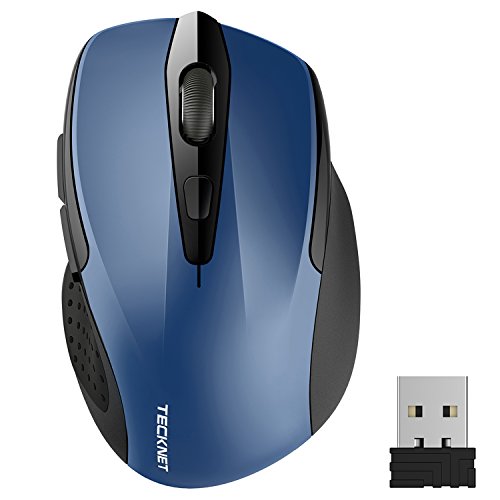 TECKNET PRO Mouse Senza Fili, 2600DPI, Durata delle batterie di 24 Mesi, 2.4G