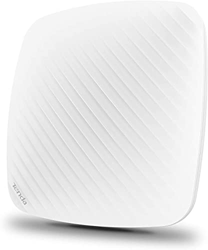 Tenda I9 Access Point WiFi 300 Mbps Wireless, Access Point N300 2.4GHz, Supporto PoE 802.3af, 1 Fast LAN, MIMO, Gestione Centralizzata, Captive Portal, Tagging VLAN per SSID, Bianco