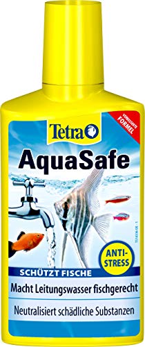 Tetra aquasafe (dissalatore di alta qualità per aquario coi pesci naturale, neutralizza le sostanze nocive ai pesci presenti nell acqua), disponibile in diverse misure