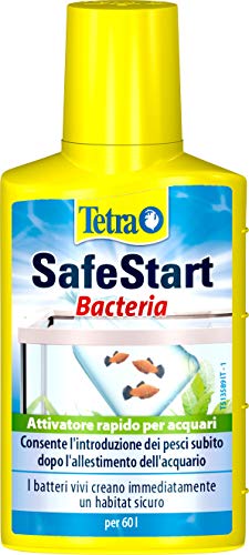 Tetra SafeStart Attivatore per Acquari, Consente di Introdurre i Pesci Immediatamente dopo L allestimento dell Acquario, I Batteri Vivi Contenuti Creano un Habitat Biologicamente Attivo, 50 ml
