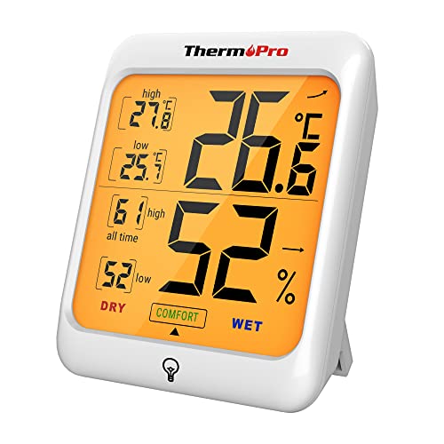 ThermoPro TP53 Termometro Igrometro Interno Misuratore di Umidità ...