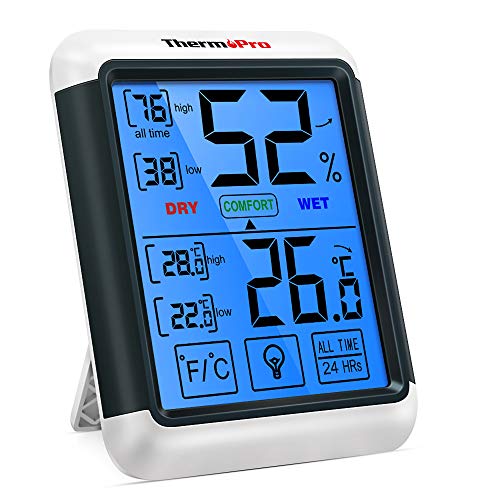 ThermoPro TP55 Termometro Igrometro Digitale da Interno per Casa Mi...