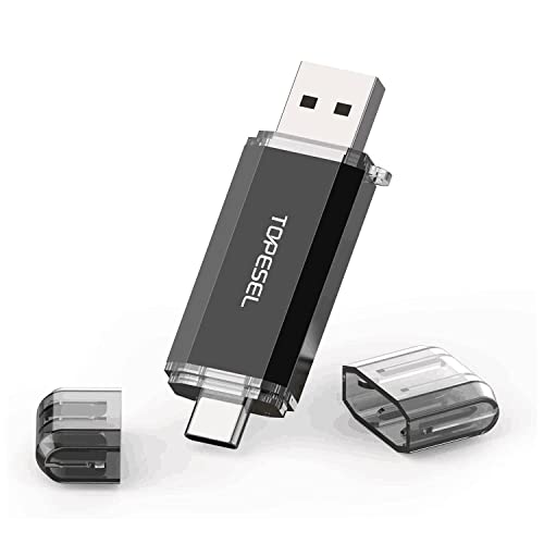 TOPESEL Chiavetta USB C 3.0 128GB, 2 in 1 USB 3.0 Tipo C Dual OTG P...