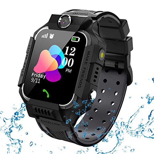 TORRYZA Smartwatch Telefono per Bambini impermeabile, Orologio Digitale con Conversazione Bidirezionale Lettore MP3 Gioco Sveglia Calcolatrice Registratore Timer Watch per Ragazzo Ragazza Regalo