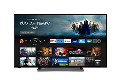 Toshiba UF3D 43   Smart Fire TV 109.2 cm (4K Ultra HD, HDR10, Prime Video, Netflix, Controllo vocale Alexa, DVB-T2, HDMI 2.1, Bluetooth, Airplay)