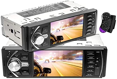 TOTMOX 1 DIN Bluetooth Car Stereo Navigatore, 4.1 pollice Schermo LCD WIFI Multimedia Lettore MP5, con 2 Telecomandi, Radio FM, Supporto TF Card