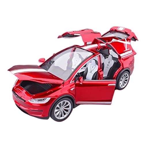 TOYHUT Modellini di Auto in Metallo per Tesla Model X 1:20 in Lega Modello Auto Pressofuso in Metallo Giocattolo Simulazione Collezione Regalo per Bambini Giocattoli Veicoli in 2022 2023 (Colore : D)