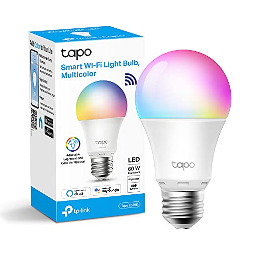 TP-Link Lampadina WiFi Intelligente LED Smart Multicolore, E27 Lamp...