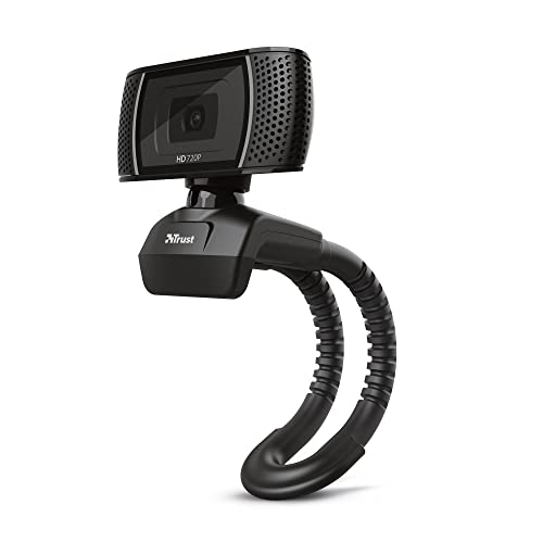 Trust Trino Webcam HD con Microfono Incorporati, 1280 x 720, USB 2....