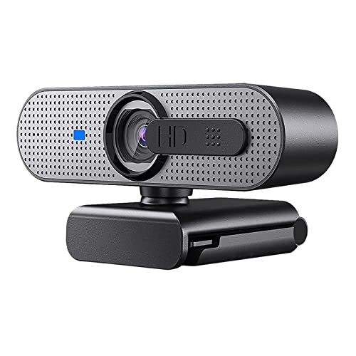TSYMO Webcam 1080P Full HD Webcam per PC, autofocus USB 360° Rotating Streaming Web Camera con Microfono Stereo e Copertura, per computer, Skype, YouTube Video, Zoom, Conference, Online Courses