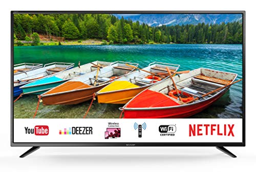 TV Sharp Aquos 49  UHD 4k Smart AquosNet+ Wi-Fi Harman Kardon  Netflix SAT 3 HDMI DTS Studio Sound Dolby Digital [Esclusiva Amazon.it]