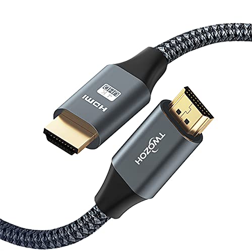 Twozoh Cavo HDMI 4K 1M, Cavo HDMI 2.0 da 18 Gbps ad alta velocità, Cavo HDMI intrecciato compatibile con PS5, PS3, PS4, PC, proiettore, HDTV, Xbox