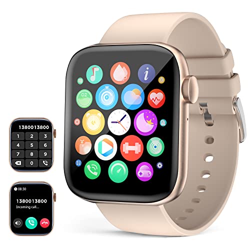 UHOOFIT Smartwatch Effettua e rispondi alle chiamate,1.8  Orologio Intelligente120+ Sportive,Contapassi Cardiofrequenzimetro Notifiche Messaggi,Fitness Tracker Donna Uomo per Android iOS…