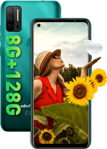Ulefone Note 11P Cellulari 2020, Android 11 Smartphone 8GB + 128GB Octa-Core, 48MP+8MP Quattro Camere 6.55   Waterdrop Schermo Dual SIM Smartphone, 4400mAh Batteria Telefonia- Verde