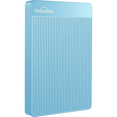 UnionSine Hard Disk Esterno 2,5  500GB Ultra Slim Portatile USB3.0 SATA HDD Storage per PC, Macbook, PS4, PS5, Xbox series, Wii u, TV (Blu) HD2510