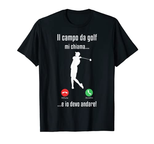 Uomo Golf Sport Regali Per Golfisti Il Campo Da Golf Chiama Magliet...