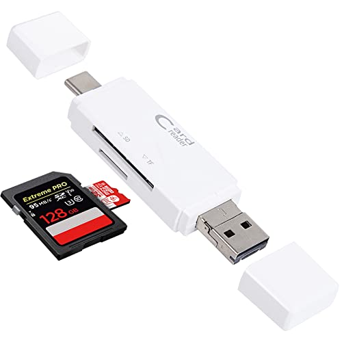 USB 2.0 Lettore di Schede, Tipo C Lettore di schede e micro USB 2.0, Lettore di Schede SD Micro SD per Computer, Smartphone, Tablet con Funzione OTG