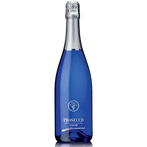 VAL D OCA - Prosecco DOC - Blu - Millesimato Extra Dry - 6 Bottiglie da 750 ml