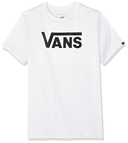 Vans Classic Kids T-Shirt, Bianco (White-Black YB2), 7-8 Anni (Taglia Produttore: 7) Bimbo