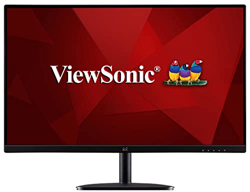 Viewsonic VA2432-MHD Monitor da 60 cm (24  ), Full-HD, IPS-Panel, HDMI, DP, VGA, Eye-Care, Eco-Mode, Nero