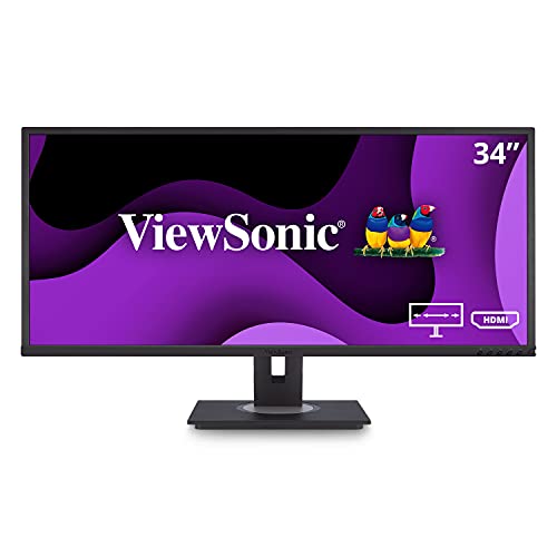 ViewSonic VG3448 34 pollici IPS Ultrawide WQHD Ergonomic Monitor co...