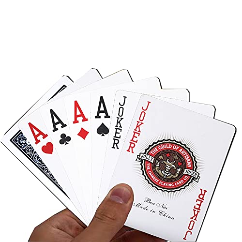 wiedao Carte da Gioco, Carte da Poker in Bicicletta, Stampa HD, Carte da Poker Premium, Resistenti e Flessibili per Feste in Famiglia