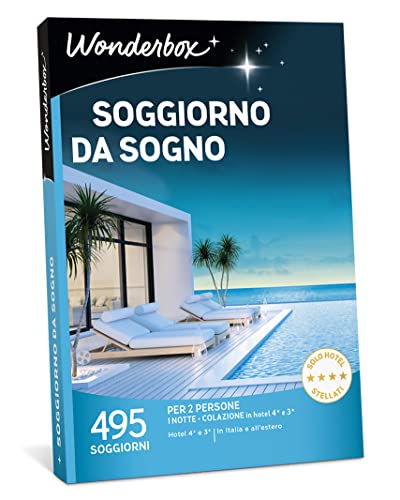 Wonderbox Cofanetto Regalo - Soggiorno da Sogno - Valido 3 Anni e 3...