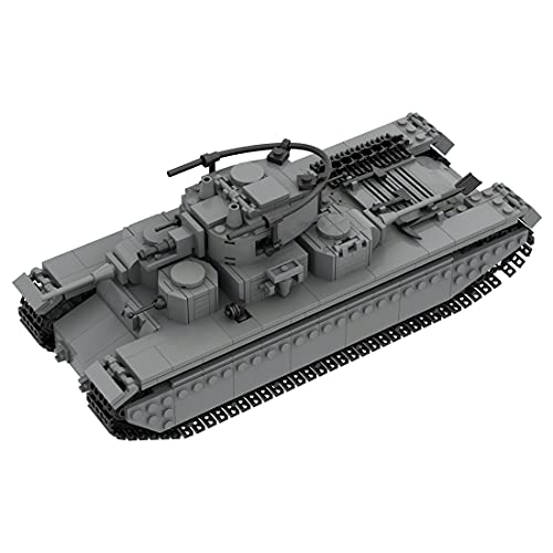 WWEI Tecnica mattoncini militari, 800 pezzi Soviet T-35, carro armato pesante, WW2, army, giocattolo per bambini e adulti, compatibili con Lego