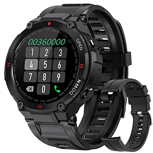 YUNFUN Smartwatch Orologio Fitness Tracker Uomo Donna Impermeabile Smart Watch con Chiamata Tramite Bluetooth Cardiofrequenzimetro da polso Contapassi Cronometro Notifiche Messaggi per Android iOS
