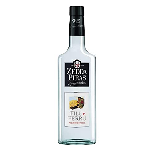 Zedda Piras Filu ’e Ferru Grappa Aromatizzata da Semi di Finocchio Selvatico, 42% Vol, Bottiglia in Vetro da 70 cl