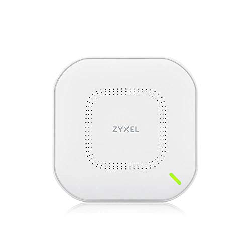 Zyxel Access Point Wireless True WiFi6 AX3000 (802.11ax Dual Band), 3.0 Gbps con CPU Quad Core e doppia antenna 4x4 MU-MIMO, gestibile tramite Nebula APP Cloud o Standalone [NWA210AX]
